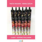 Letsii Canlı Renkli Eğlenceli Pasta Volkanı 6 Adet