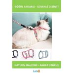 Letsii Dayanıklı Ayarlanabilir Kedi Gezdirme Göğüs Tasması