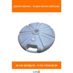 Letsii Dayanıklı Plaj Şemsiyesi Bidonu 49 cm Kompakt Taşıma - Çok Renkli