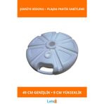 Letsii Dayanıklı Plaj Şemsiyesi Bidonu 49 cm Kompakt Taşıma