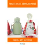 Letsii Dijital Göstergeli Çift Katmanlı Termos Suluk 500 ml