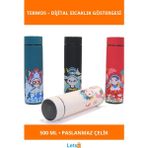 Letsii Dijital Göstergeli Paslanmaz Çelik Termos 500 ml - Çok Renkli