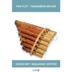 Letsii Doğal Bambu Küçük Boy Pan Flüt