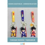 Letsii Dragon Ball Temalı Silikon Anahtarlık Goku Figürlü