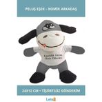 Letsii Eğlenceli Peluş Eşek Tişörtlü Özür Dileme Oyuncağı 24cm