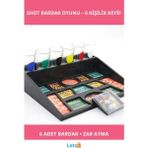 Letsii Eğlenceli Sosyal Shot Bardak Oyunu 6 Kişilik Set - Tek Ebat