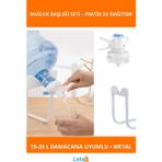 Letsii Ergonomik Damacana Musluk Başlığı ve Dayanıklı Metal Ayak Standı - Çok Renkli