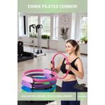 Letsii Esnek Pilates Çemberi Vücut Şekillendirme ve Kas Güçlendirme Aleti - Çok Renkli