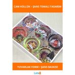 Letsii Estetik Şans Oyunları Temalı Yuvarlak Cam Küllük