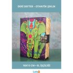 Letsii Fil Tasarımı Otantik Deri Defter 18X13 cm - Çok Renkli - Defter & Ajanda
