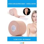 Letsii Göğüs Dikleştirici Bant %95 Pamuk 5cm x 5m