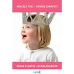 Letsii Gümüş Renk Kraliçe Tacı Yumuşak Esnek Plastik