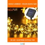 Letsii Güneş Enerjili 30 LED Çiçekli Bahçe Lambası