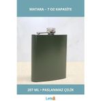 Letsii Haki Paslanmaz Çelik Sızdırmaz 7 Oz Matara