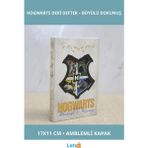 Letsii Harry Potter Hogwarts Amblemli Sert Kapaklı Deri Defter 17X11 cm - Çok Renkli - Defter & Ajanda