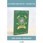 Letsii Harry Potter Slytherin Deri Defter Yılan Sembollü ve Estetik Kapak Tasarımı