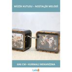 Letsii Harry Potter Temalı Ahşap Müzik Kutusu 6x6 cm