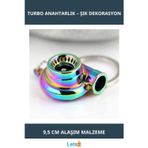 Letsii Havalı Oto Turbo Anahtarlık 9.5cm 3cm 3cm Araba Dekorasyon