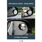 Letsii İç Bükey Kör Nokta Ayna Seti 2'li Kapsamlı Görüş Açısı