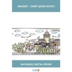 Letsii İstanbul Temalı Metal Magnet 12 Adet Mıknatıs