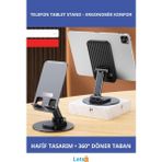 Letsii Katlanabilir Ayarlanabilir Hafif 360 Derece Dönebilir Telefon Tablet Tutucu Stand - Tablet Aksesuarları - Renkli