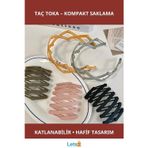 Letsii Katlanabilir Hafif Taç Toka Pratik ve Şık Aksesuar