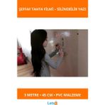 Letsii Kendinden Yapışkanlı Şeffaf Pvc Tahta Filmi 3 Metre x 45 cm - Çok Renkli - Yazı Tahtası & Pano