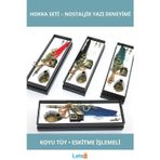 Letsii Koyu Renkli Zarif İşlemeli Divit Hokka Seti