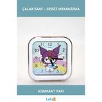 Letsii Kuromi Temalı Sessiz Çalar Saat Sevimli Tasarım İdeal Kompakt
