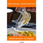 Letsii Kuş Şeklinde Akrilik Limon Sıkacağı Estetik Sunumluk