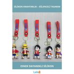 Letsii Luffy Silikon Anahtarlık Eğlenceli Anime Karakteri
