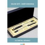 Letsii Metal Gövde Şık Tükenmez ve Dolma Kalem Seti - Çok Renkli - Tükenmez Kalem
