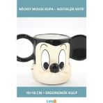 Letsii Mickey Mouse Tasarımlı Porselen Kupa Bardak 10X18 cm - Renkli - 1 Adet