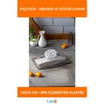 Letsii Modern Şeffaf Peçetelik 24x16 cm Kaliteli Plastik