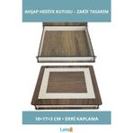 Letsii Özel Tasarım Ahşap Derili Kişiye Özel Hediye Kutusu