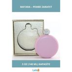 Letsii Paslanmaz Çelik Matara 5 Oz Pembe Şık Tasarım