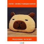 Letsii Peluş Capybara Yastık 30 cm Yumuşak ve Rahat