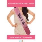 Letsii Pembe Siyah Alyanslı Bride To Be Kuşak Kemer Bekarlığa Veda Partisi
