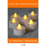 Letsii Pilli LED Tealight Mum 3.5 cm Dekoratif Aydınlatma