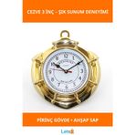 Letsii Pirinç Malzeme Nautical Temalı Duvar Saati