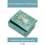 Letsii Polyester Baykuş Tasarımı Dekoratif Kutu Estetik Saklama Kutusu