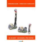 Letsii Polyester Kurukafa Tükenmez Kalem 16 cm - Çok Renkli