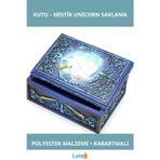 Letsii Polyester Unicorn Figürlü Dekoratif Saklama Kutusu