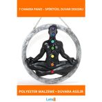 Letsii Polyester Yedi Çakra Duvara Asmalı Dekoratif Pano