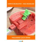 Letsii Pratik Paslanmaz Çelik Karpuz Dilimleyici Ergonomik 40CM - Çok Renkli