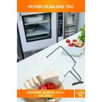 Letsii Pratik Peynir Dilimleme Teli Mükemmel Dilimler Için Peynir Kesici - Çok Renkli - dilimleyici