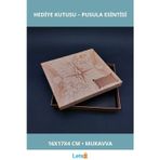 Letsii Pusula Temalı Kişiye Özel Şık Hediye Kutusu 16x17 cm