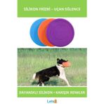 Letsii Renkli Silikon Frizbi Köpek Oyuncağı 17.5 cm