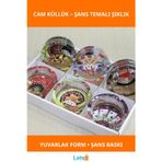 Letsii Şans Oyunları Temalı Yuvarlak Cam Küllük Model 42