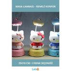 Letsii Sevimli Hello Kitty Masa Lambası 25x10 cm 3 Renk Seçeneği